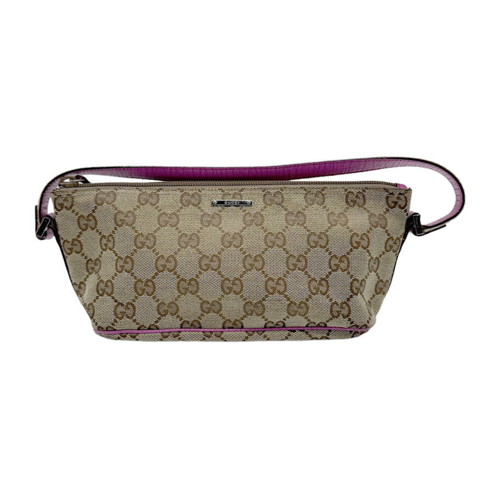 Gucci Accessory Pouch GG Canvas Purple Brown